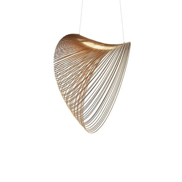 Modern Wood LED Light Pendant Lamp for Staircase Kitchen Restaurant Shop Chandelier(WH-AP-675)