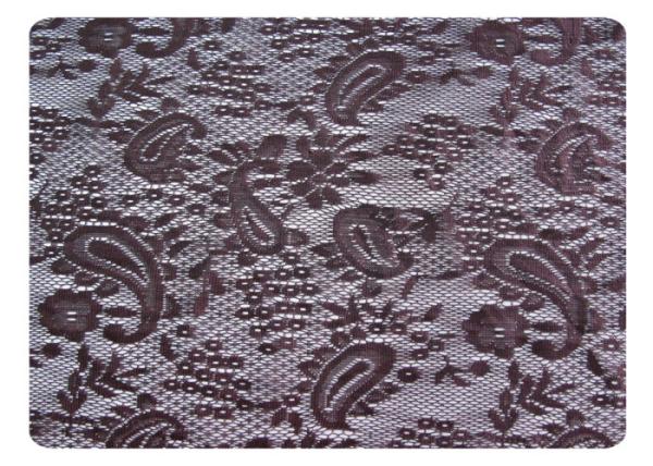 Eco-Friendly Polyester Lace Fabric , Cashew Design for Underwear CY-CT8503