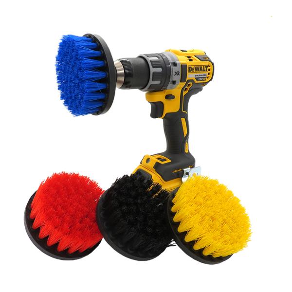 Electric Plasstic Soft Drill Brush Attachment for Cleaning Carpet Leather Glass Car Tires Upholstery Sofa