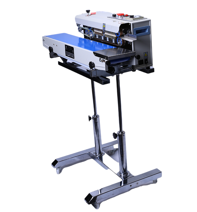Hipac 500W Electric Semi-Automatic Continuous Band Sealing Machine New Condition Core Gear for Foil Plastic Bag Sealer
