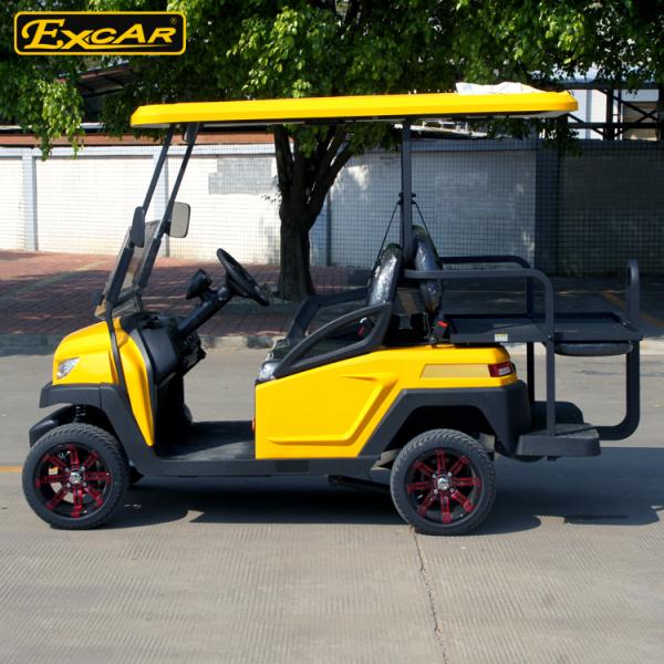ЭСКАР желтеют одобренный КЭ цвет желтого цвета тележки гольфа троянской батареи 48В использующий энергию электрический