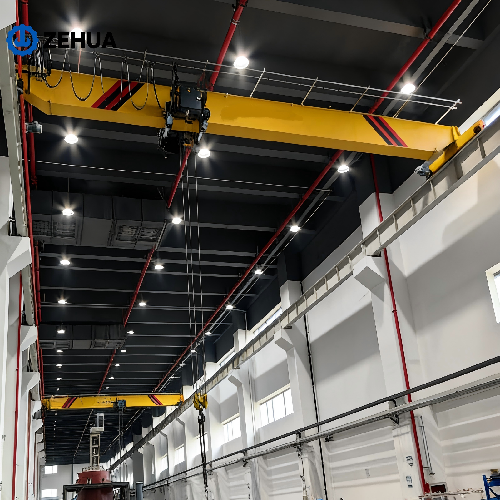 Low Headroom European Type Single Girder Overhead Crane HD Single Beam Traveling Bridge Crane