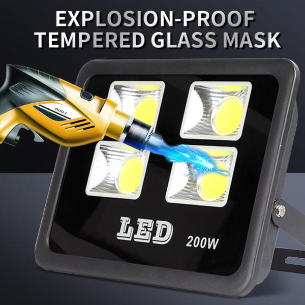 Waterproof AC LED Flood Light 200W Ip65 Ip66 Ip67 3000K 4000K 6000K