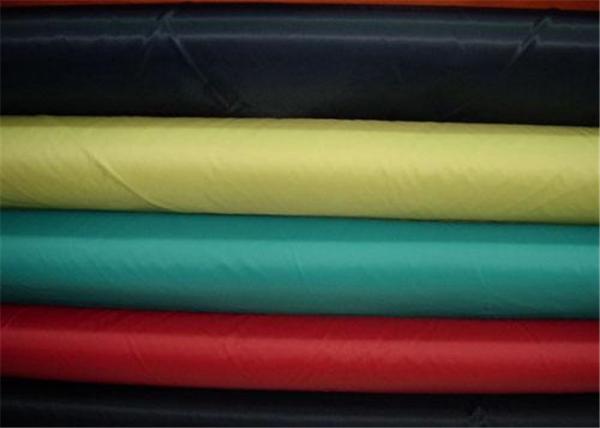 Grey And Yellow 70 Denier Nylon Taffeta , Plain Style Nylon 210t Taffeta