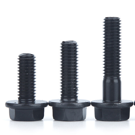JIS IFI Standard Grade 2 5 8 Black Steel Bolts Flanged Hex Head Bolt