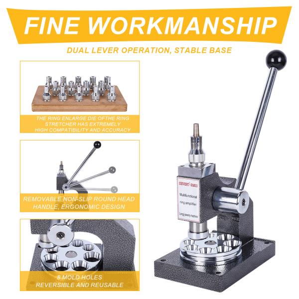 Tooltos Black Single Handle Ring Stretcher And Reducer для ремонта / изготовления ювелирных изделий