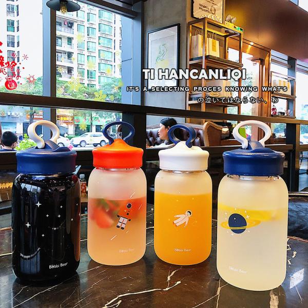15oz os adultos Matte Unbreakable Glass Water Bottle 460ml personalizaram o logotipo