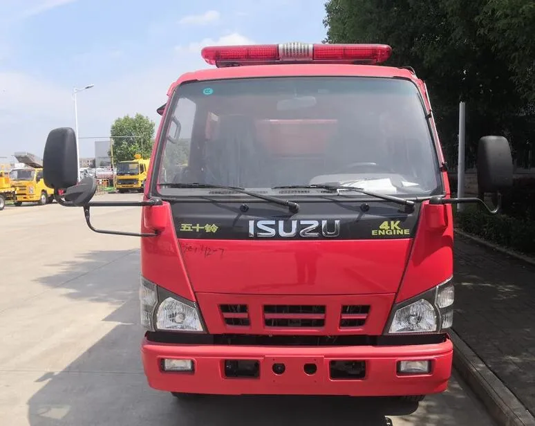Isuzu Elf 2ton Fire Fighting Truck 2000liters Water Tanker Fire Rescue Truck