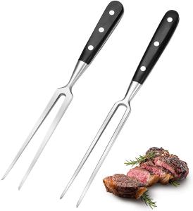Forquilha de aço inoxidável do ASSADO do bife de 12 polegadas para a grade do