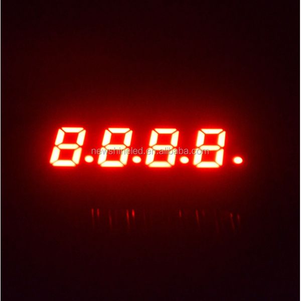 High Brightness LED 4 Digit 7 Segment Display 0.32 Inch Digit Size Suitable for Industrial and Consumer Electronics