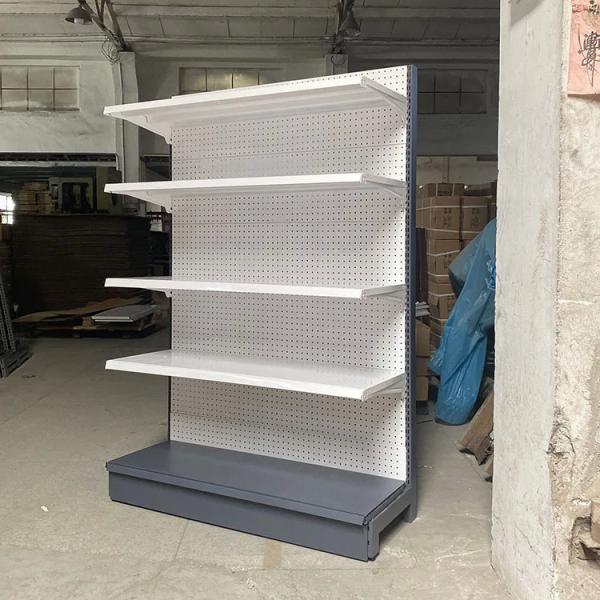 Gondola metallic supermarket shelves retail store shelving
