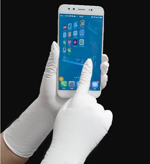 Food Grade Disposable Nitrile Glove Medical Exam 300MM White Nitrile Glove