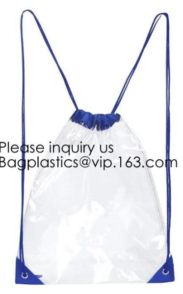 Drawstring Bags, Waterproof Small Clear Bag For Stadium Colleges Sport Event Work Concert Security Approved
