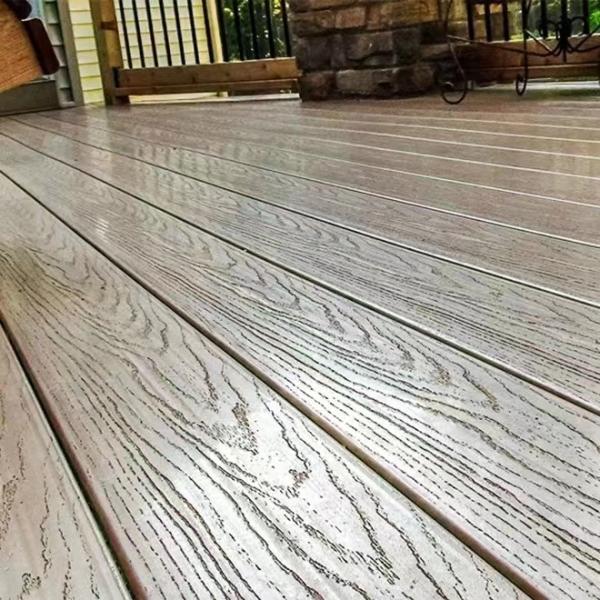 Hollow Balcony Wpc Wood Plastic Composite Co Extrusion Decking 140 X 25mm