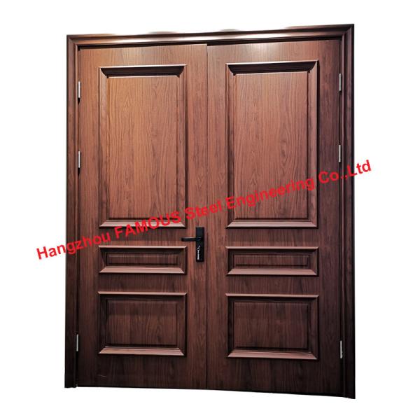Linha porta plástica de madeira interior da decoração de Prettywood do composto WPC do projeto moderno da sala