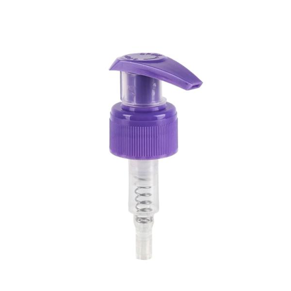 Purple 28/410 Left Right Cream Lotion Pump Plastic Shampoo Lotion Pump