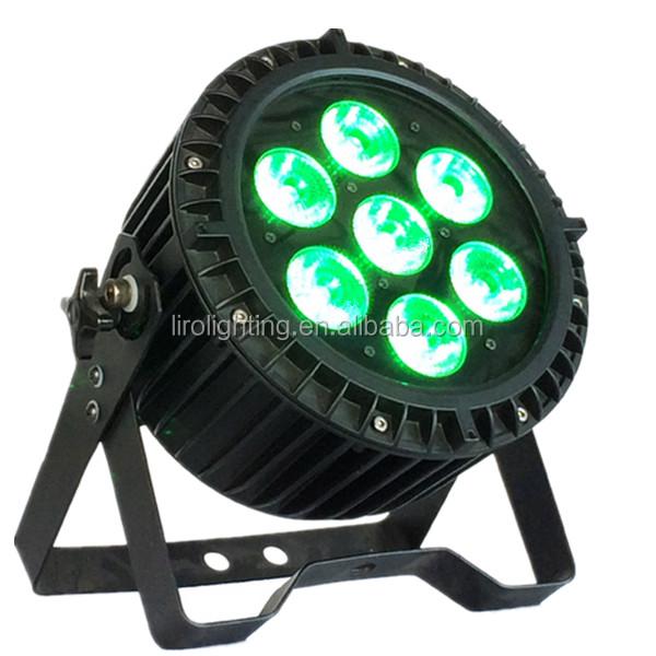 7pcs X 20W 4in1 Outdoor Rgbw LED Par Light With PMMA Aperture Cover