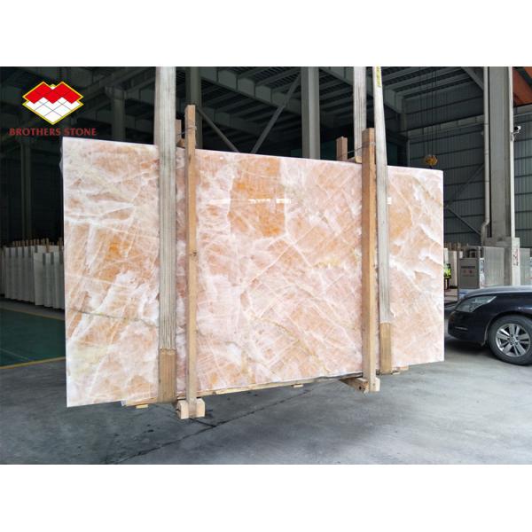 Backlit Wall Panel Translucent Crystal Agate Stone Blue Marble Onyx Slab