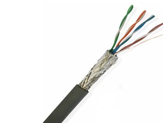 Cabo ethernet impermeável exterior 1000 Ft 4 pares do ftp Cat5e de SFTP CCA