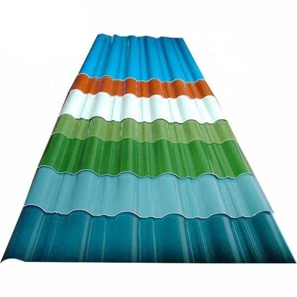 Folha de telhado de zinco 0.3mm para material de construção bobina de aço corrugado 1000mm