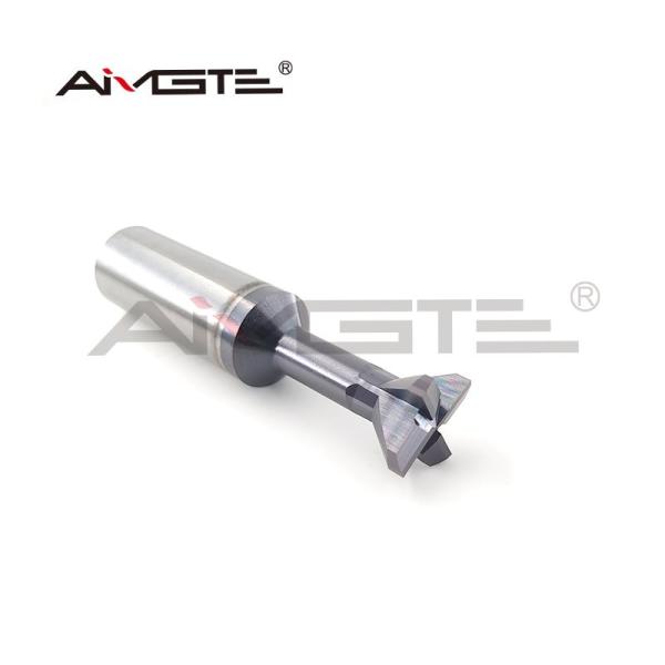 20mm Custom End Mill 4 Flute Carbide Dovetail End Mill 0.6μm / 0.8μm With Corner Radius