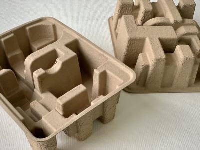 RoHS Dry Press Molded Pulp Conventional Industrial Packaging With Clean Edge