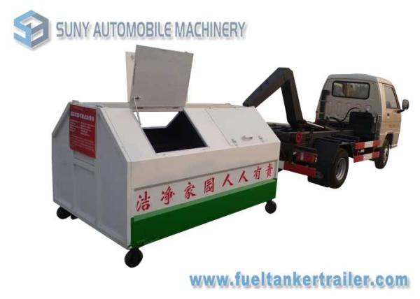 Changan 1cbm / 2cbm 4x2 Waste Trucks 2 Axles 53HP With Diesel Arm Hook