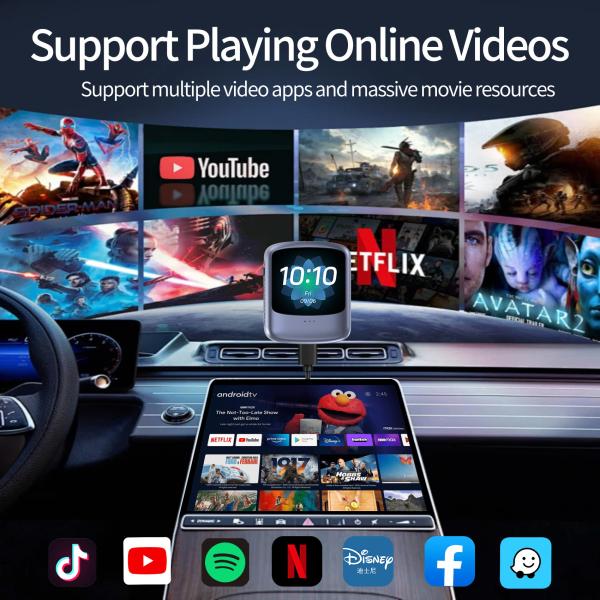 BT5.2 y conexiones WiFi 5G rápidas, conversación de IA, control por voz, CarPlay y Android Auto
