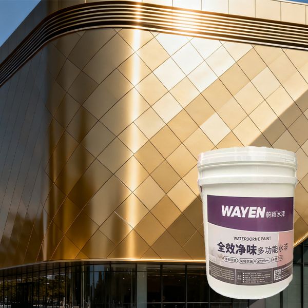 WF-700 Waterborne Metal Fluorocarbon Coating High Adhesion Anti-construction Weather Resistant Metal Fluorocarbon Liquid Paint