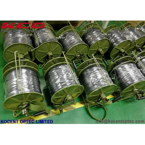 Cordon de raccordement à fibre optique FTTA 2000m 4,8mm 2 conducteurs avec gaine LSZH extérieure et bobine en acier