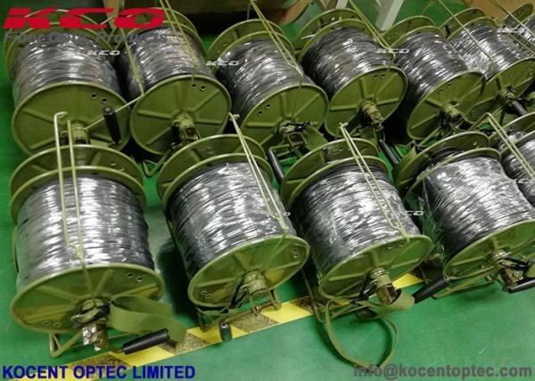 2 Km 4.8mm 2 Core Fiber Optic Cable Drum Reel Rolling ODVA Huawei NSN Ericson