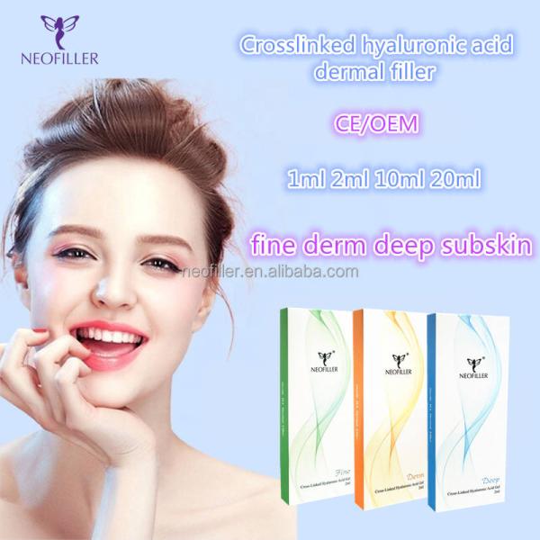 Transparent Facial Hyaluronic Acid Dermal Filler Room Temperature Storage
