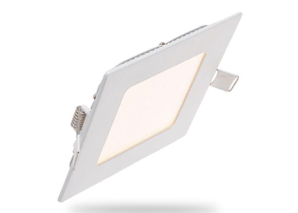 Ultra Thin Drop 6W LED Flat Panel Light Fixture Square SMD2835 With Acrylic Cover