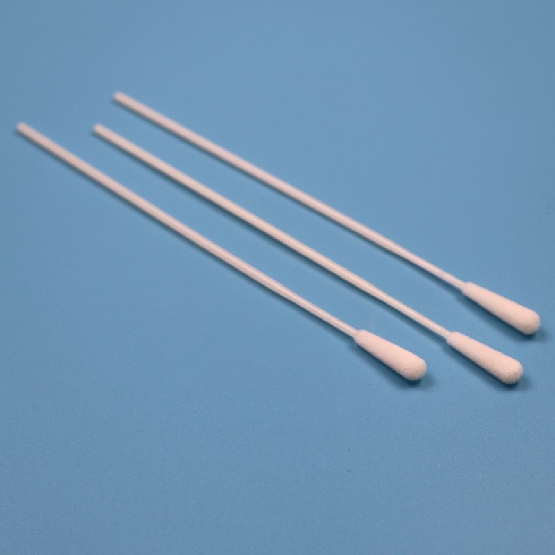 Одноразовый ABS Stick Flocked Nylon Oral Swab Стерильный пробирный сборник