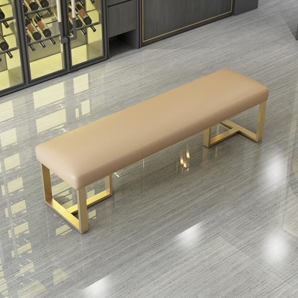 Living Room Furniture Golden Design Sofa Stool and Velvet Ottoman Bench in 1800*1800*2000