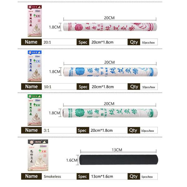 Certification Other 5-Year 20 1 Moxa Proportion Moxa Rolls with 108 Pieces Per Box
