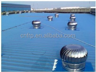6 Inch Industrial Yellow FRP/GRP Wind Driven Turbine Flow Fan for Roof Ventilation