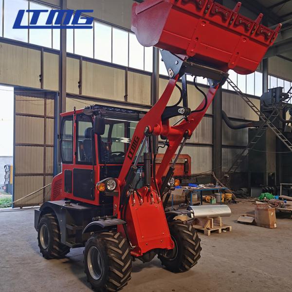 Multi-attachment 0.8 ton compact articulated front bucket wheel loader