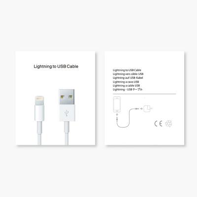 Os dados brancos de USB do cartão cabografam a caixa de empacotamento Logo Printed feito sob encomenda