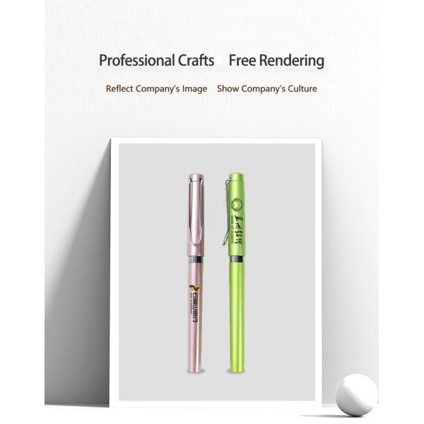 Empresarial Publicidad Pluma Neutral de plástico de 0,5 mm Pluma de firma de colores con logotipo
