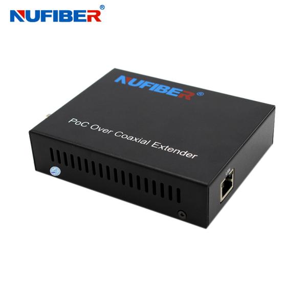 POC POE Ethernet Over Coaxial Converter 900M 1 BNC Port 1 RJ45 Port High Data Rate