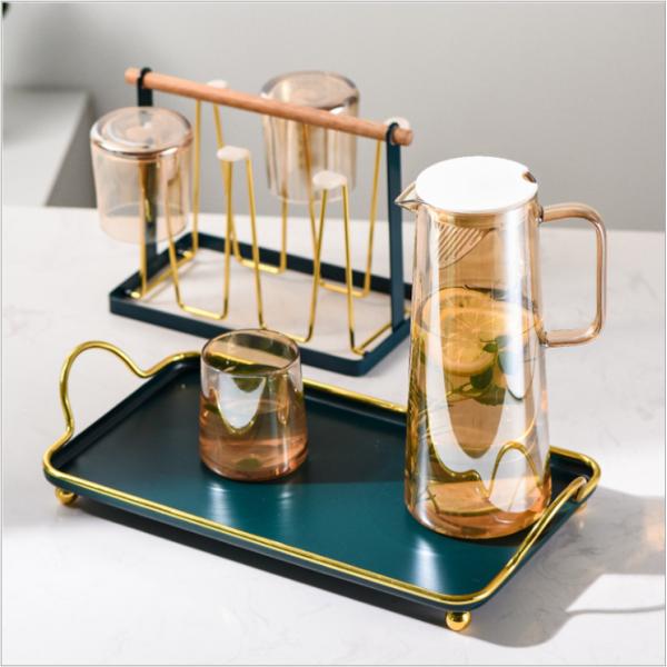 Black Rustproof 7mm Thickness Metal Jewelry Tray