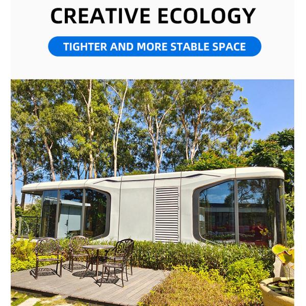 Luxury Mobile Home Aluminum Prefabricated Full House Smart Space Capsule for Villages