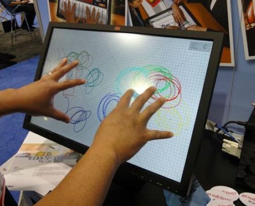 Infrared IR Multi Touch Screen Overlay Fast Response For Monitor / PC / TV