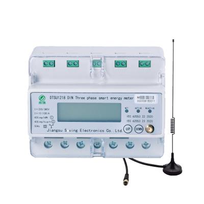 Três fases Din rail Multi Tariff Digital LCD Display Voltagem Smart Wifi Meter de energia elétrica de poupança