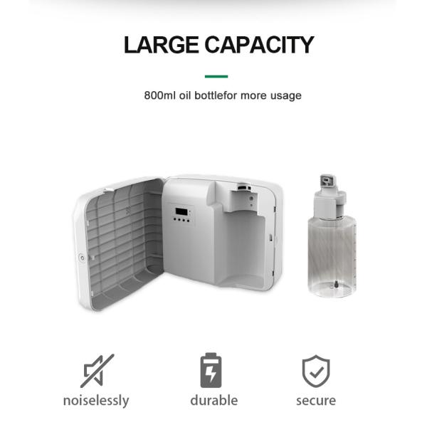 Máquinas difusoras de aceite esencial de 800 ml de 17 W para aromaterapia 800 ml de capacidad de aceite menor a 35 dB