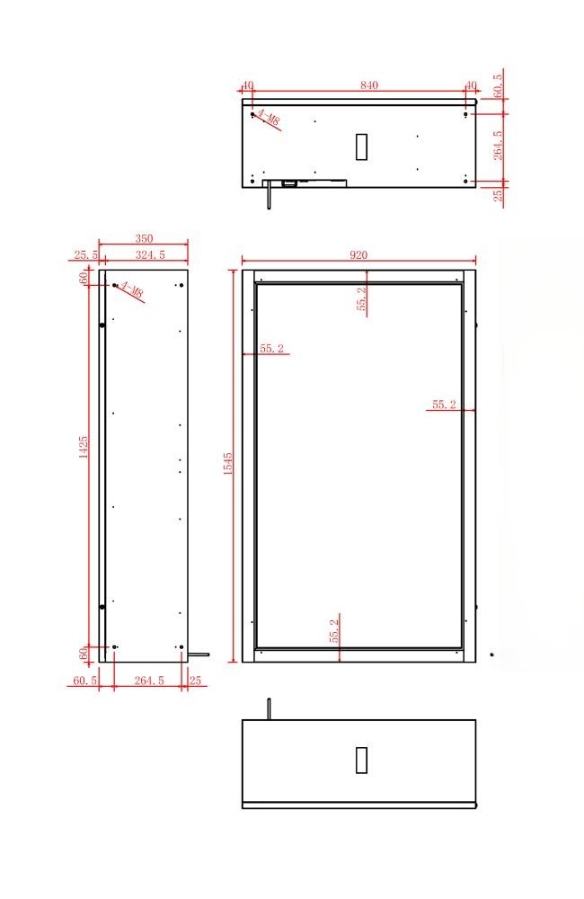 65 Inch Transparent Exhibition Display Cabinet for Immersive Exhibit Presentation and Viewing