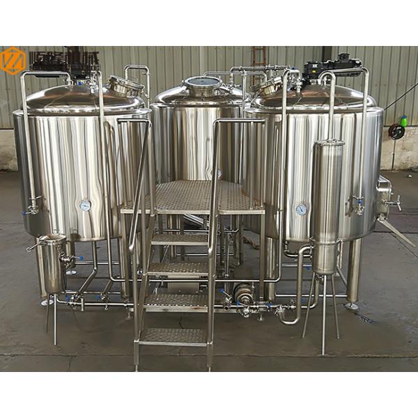 SS 5000L Beer Production Equipment Complete System 2mm Cladding