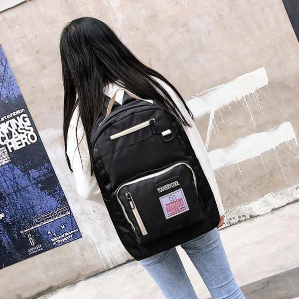 Summer 2018 new cool style color checkerboard backpack handbag school bag