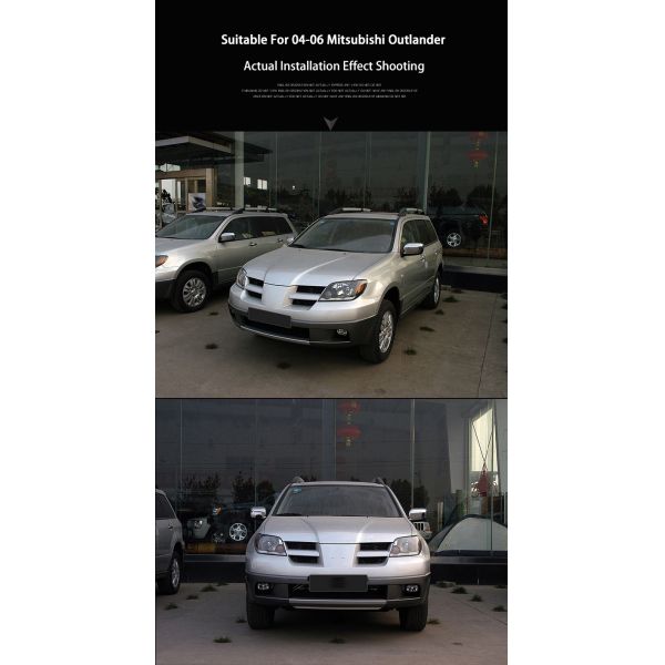 Demillon for 2004-2006 Mitsubishi Outlander Automotive Parts Plastic Glass Headlight Lampshade Transparent Car Shell Headlights
